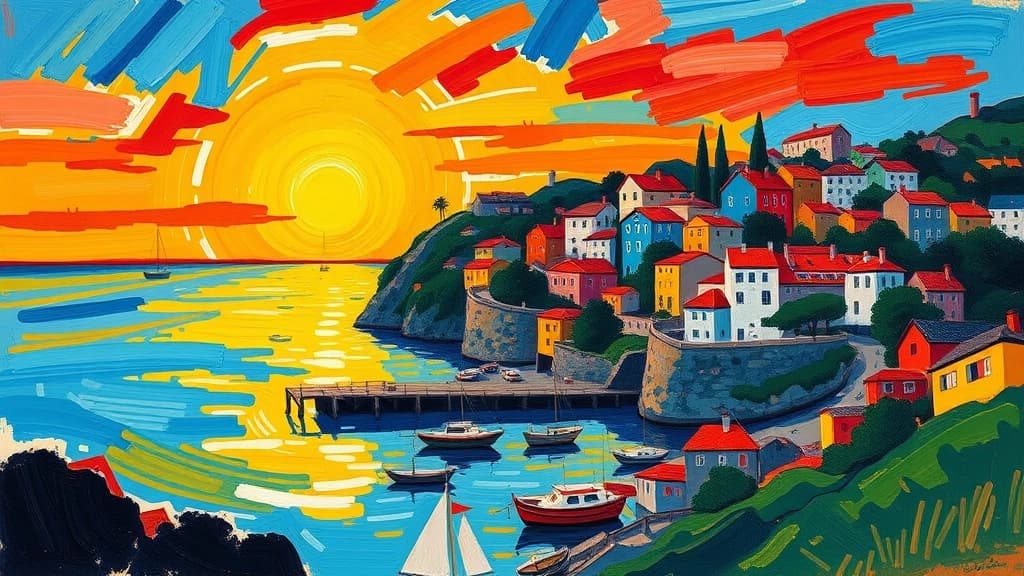 AI Fauvist Landscape Painter